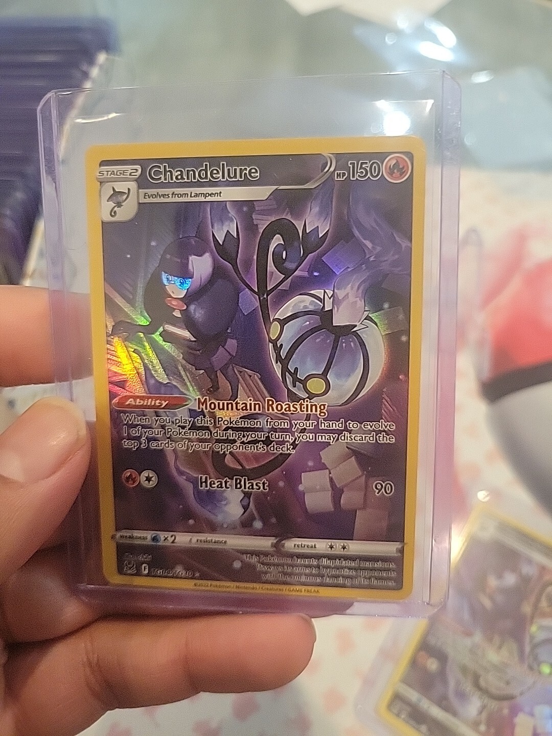 Pokemon Card Chandelure TG04/TG30 Trainer Gallery Lost Orgin UR TCG 