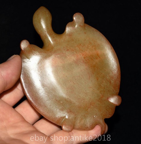 Cendrier ventes exceptionnelles tortue animal sculpté jade culture Hongshan Chine 4,8
