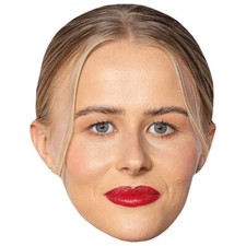 Hannah Hampton Lipstick Celebrity Mask, Flat Card Face, Fancy Dress Mask