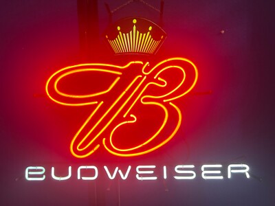 for decor bar best Sign neon guitar Budweiser ビンテージネオンサイン Budweiser creating vibe 90s その他