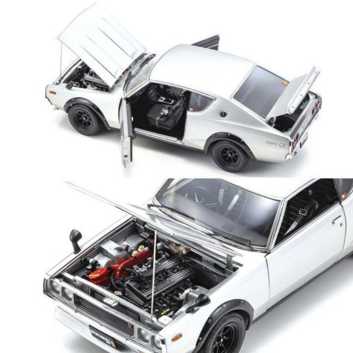新品　京商1/18日産スカイライン2000GT-R (KPGC110) シルバー Amazon | 京商／KYOSHO：1/18 ニッサン スカイライン 2000 GT-R