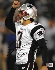 Stephen Gostkowski Signed 8x10 Photo Autographed BAS New England Patriots