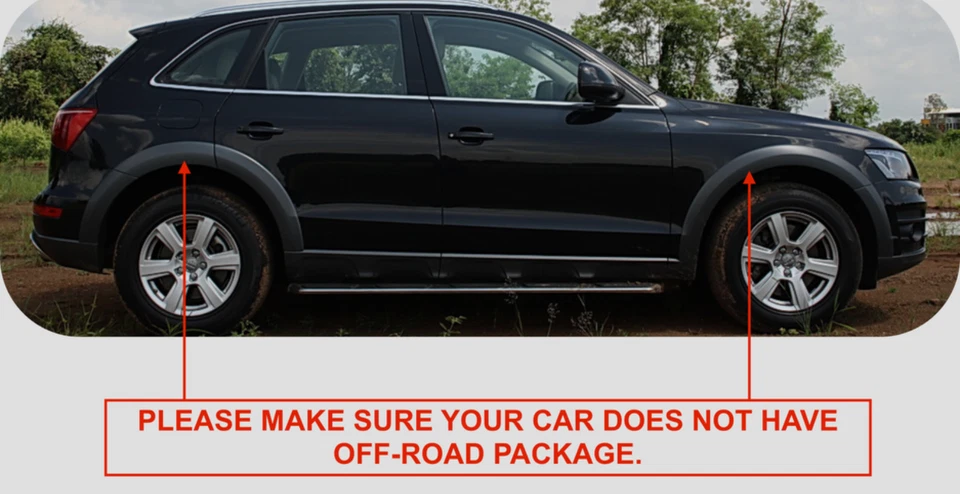 for 2009- 17 Q5 SQ5 body flare wheel arches cover extensions black 10pc kit set - Imagem 2 de 4