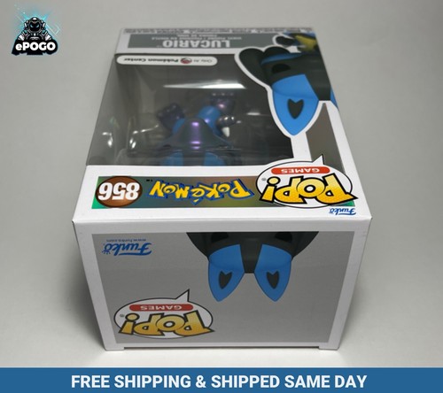 Funko Pop! Games #856 Pearlescent Lucario Pokémon Center Exclusive SHIPPED TODAY - Picture 6 of 7