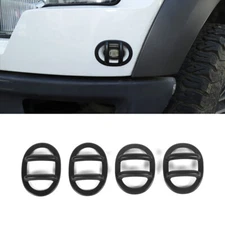 For 2009-14 Ford F150 Raptor Front Rear Light Lamp Guard Frame Trim Cover Black