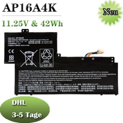   Akku AP16A4K für Acer Swift 1 SF113-31 AO1-132 N16Q9 N17P2 Serie 3ICP4/68/111