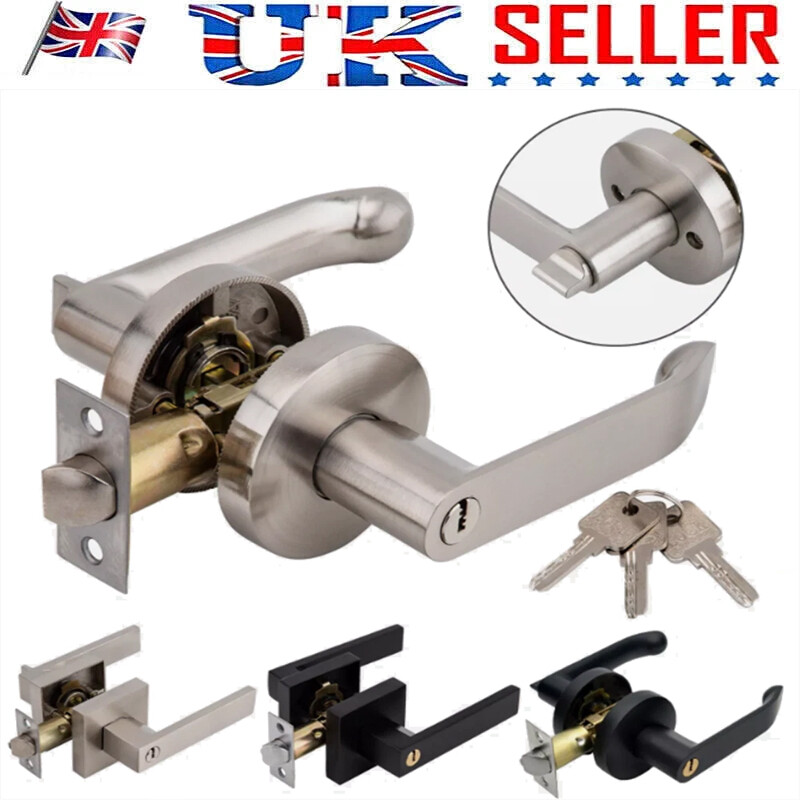 Door Handle Lock Bedroom Door Handles Keys Door Lever Handle Lock Entry Bathroom