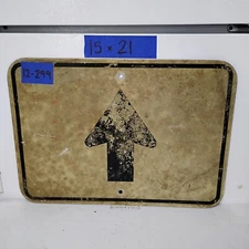 Authentic Road Traffic Street Sign Forward Arrow 15"x21" 12-299