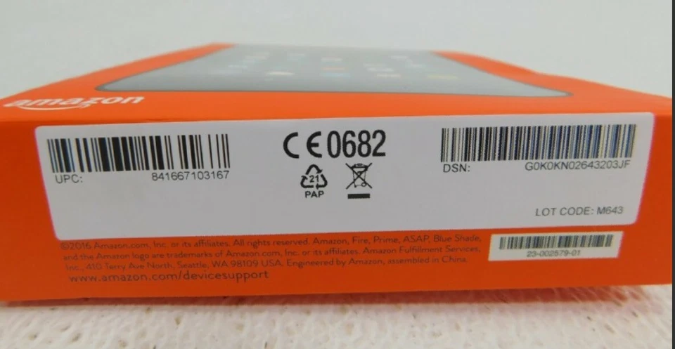 NEW - Amazon Fire 16GB, Wi-Fi, Tangerine NEW IN BOX!!! - Image 3 of 4