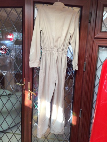 Vintage Style Khaki/Beige Jump Suit (S) - Picture 4 of 7
