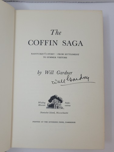 The Coffin Saga By Will Gardner Signed By Author Copyright 1949 Read Description - Picture 7 of 11