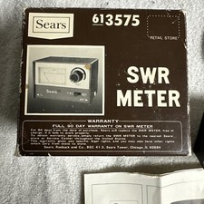 Sears SWR  Standing Wave Ratio Meter For CB Two Way Radio. 613575