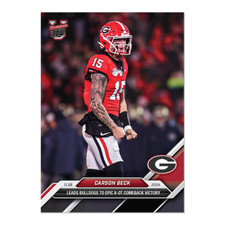 2024 Bowman U Now Football 49 Carson Beck Georgia Bulldogs 8 OT Comeback PR 371