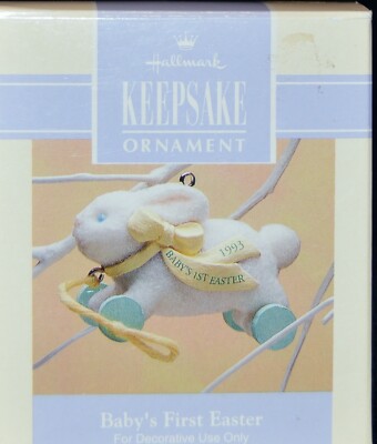 1993 HALLMARK - BABY'S FIRST EASTER  - MINT IN BOX WITH DRIED STICKER GLUE