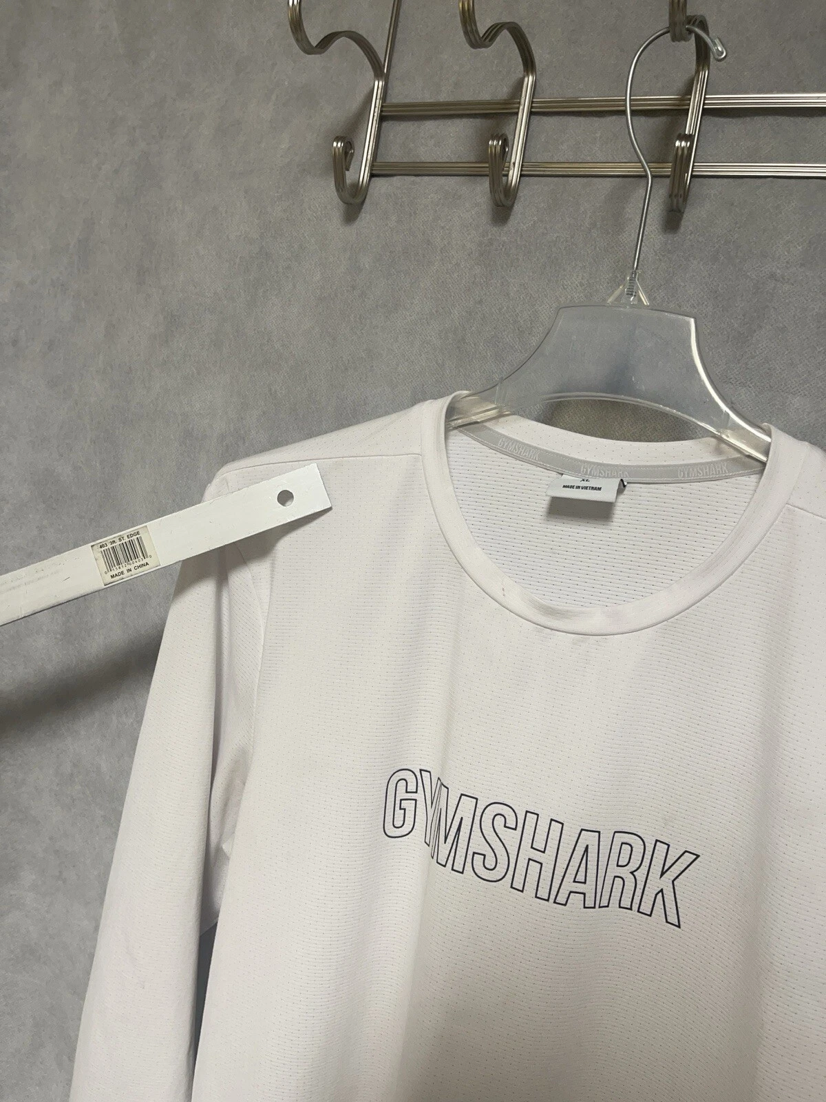 gymshark performance active spell out workout gym training shirt