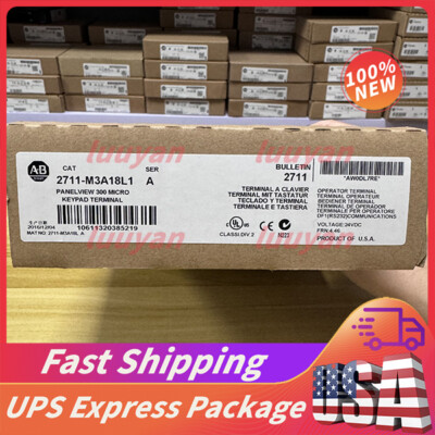 Brand New In Box Allen Bradley 2711-M3A18L1 Expedited Shipping AB 2711M3A18L1