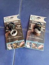 Silicone Rings Size Large & Medium (Fits 11.5 - 12, Med 9.9 - 10 ) 2 X 5 Packs