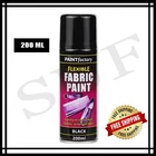 Black Fabric Spray Paint Leather Vinyl & Much More, Flexible 200ml 1069 1PC