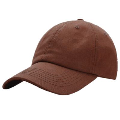 Baseball Cap Ball Dad Visor Hat Adjustable Plain Solid Washed 100% Cotton Caps