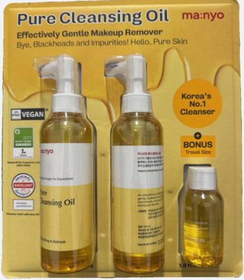 Manyo Pure Cleansing Oil  3 PC Set 6.7 oz + 1.8 pz