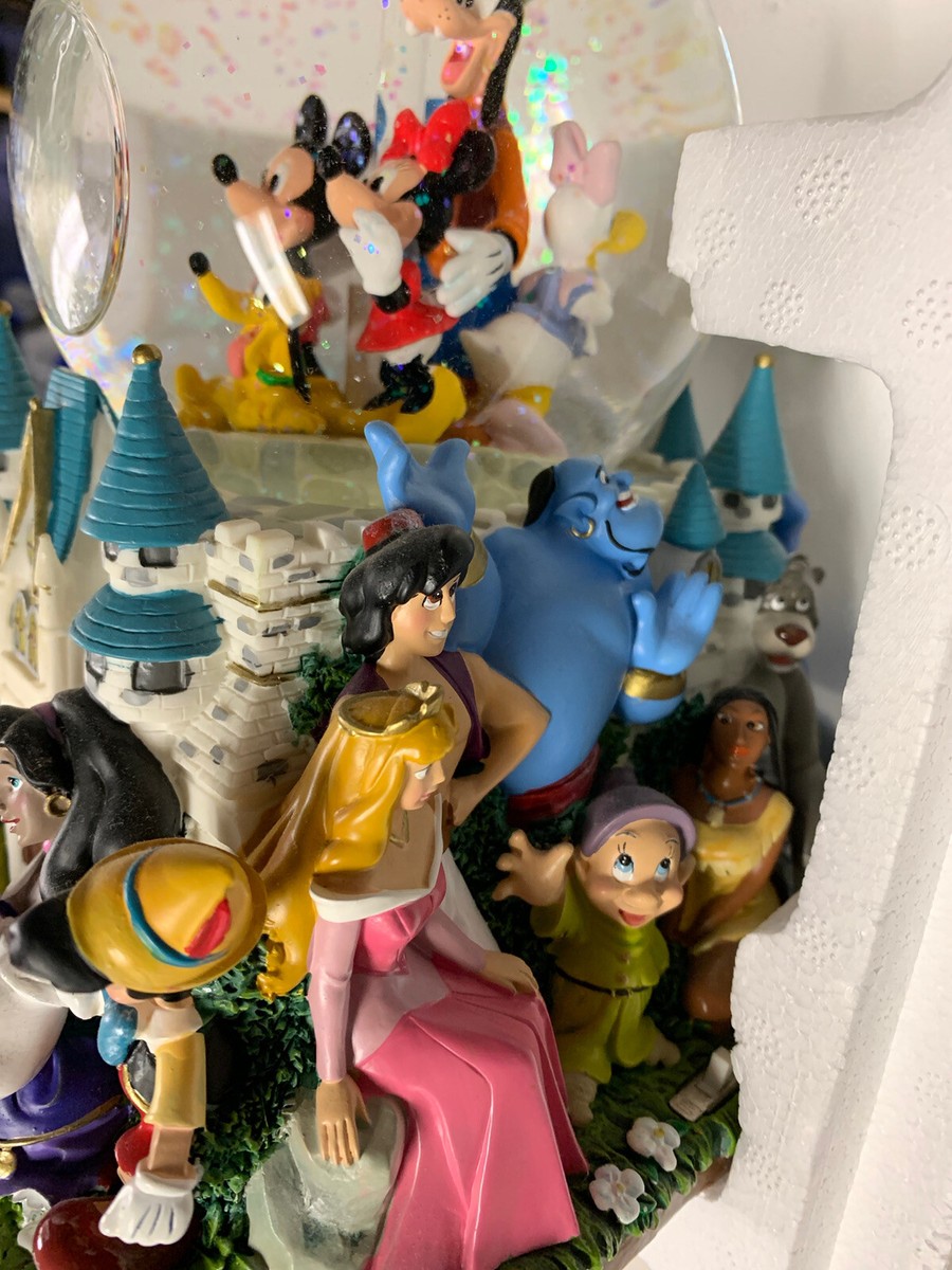 Disney World Character Parade Two Tiered Snow Globe - With Disney World Character Parade Two Tiered Snow Globe - With