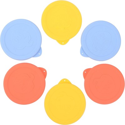 100mm Silicone Lids for Weck Jars,6 Pack Reusable Silicone Covers Replacement &