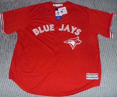 red blue jays shirt