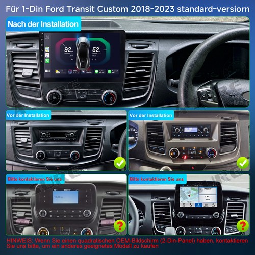 Für Ford Transit Custom 2018-2023 CarPlay Autoradio Android 14 GPS WIFI 2G+32G - Bild 4 von 14