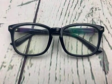 Glasses Women Men Computer Frame Teens Black Square Nonpresciption