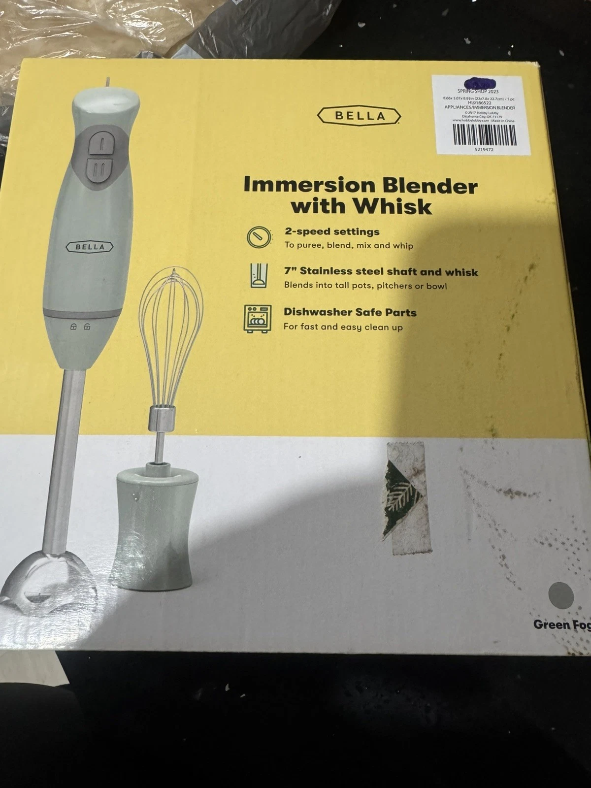 Bella Immersion Hand Blender with Whisk Attachment - Brand New - Unopened
Opens in a new window or t