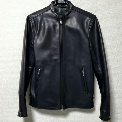 BUFFALO BOBS Single Rider Jacket Size 1 Lamb Leather Black