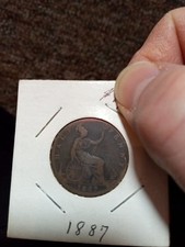 1887 Great Britain Half Penny High Good Condition 