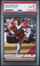 2018 Topps Now Shohei Ohtani #23 RC PSA 10 Gem Mint Rc Rookie Card 1st Win Ever