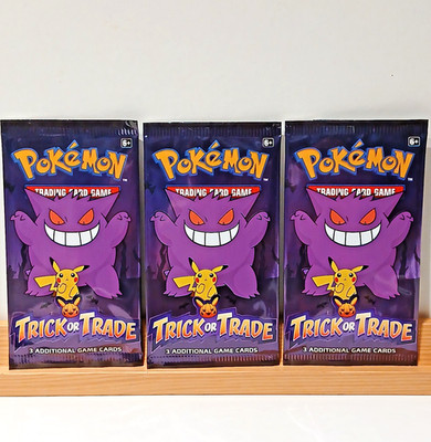 Pokemon - Trick Or Trade - Halloween 2022 USA Exclusive - 3x Sealed Fun Packs