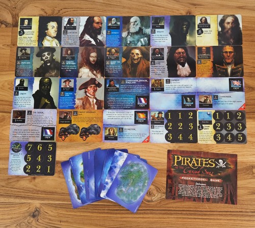 WizKids CBG Pirates of the Cursed Seas Pocketmodel Game Cards, Unpunched, Lot of
