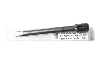 Fette Gewindeformer M 12 x 1 HSSE PM 6HX Form E mit IKZ 12x1,0 k. Gewindebohrer