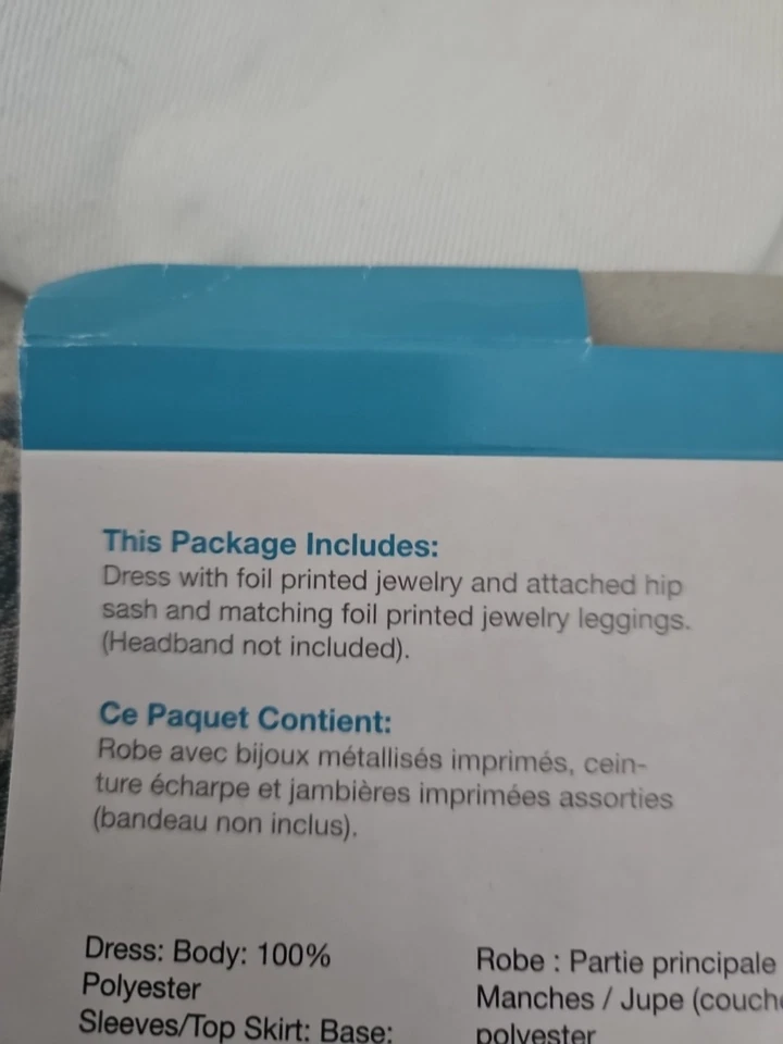 Искрящийся скелет костюм для Хэллоуина для девочек размер 12 от персонажа - Изображение 4 из 4