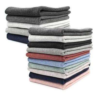 VMG-STORE Bündchenstoff Set Meliert als Paket BIO+GOTS zertif. Schlauchware TEX ® Bündchen