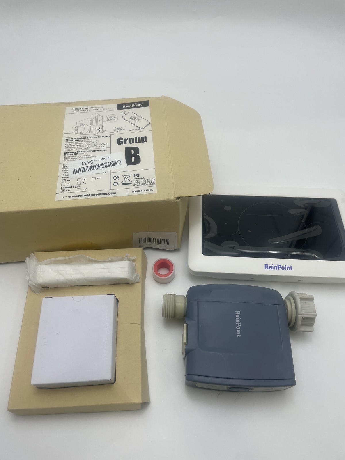 ЭКО-СИСТЕМА RAINPOINT HOMGAR СЕРИИ RAINPOINT GROUP B ДЛЯ УМНОГО ДОМА И САДА - БЕЛЫЙ 24490₽