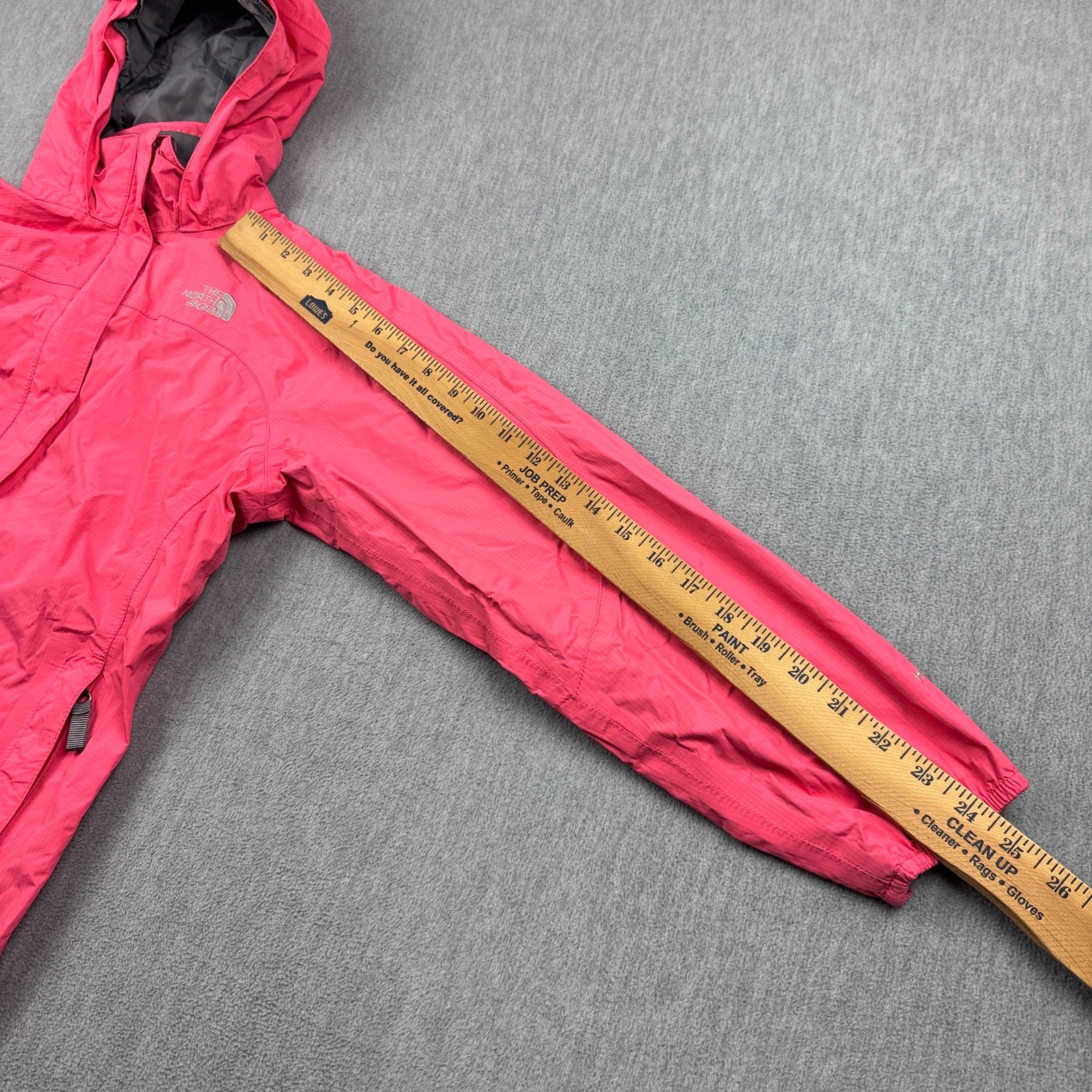 The North Face Jacket Teen Girls Large Pink Hyvent Hooded Full Zip Rain Coat thumbnail 15