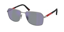 Prada Linea Rossa PS A 51S gunmetal dark blue mirror viol 5AV10J Sunglasses