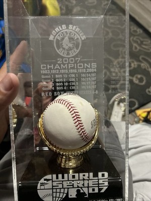 Boston Red Sox MLB #'d 2007 World Series Baseball Caseworks International Trophy