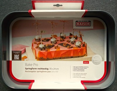 KAISER Bake Pro Springform rechteckig 35x24 cm Backform   UVP 49,99  