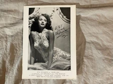 Rita Hayworth 1944 Cover Girl G.I. Promo Ad 5" x 7" Military Mailer Vintage