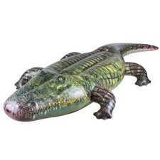 ILEISURELY Giant Inflatable Alligator Pool Float,84 inch 84 inch, Green