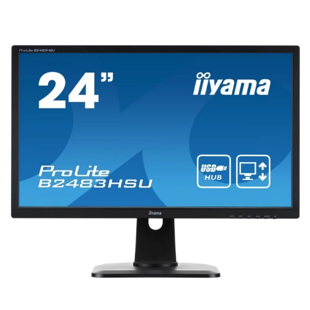 IIYAMA ProLite B2483HSU-B1DP 24" LED Monitor