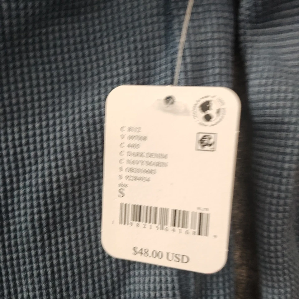 Nuevo con etiquetas Top Térmico Free People Pequeño Azul Manga Larga Volantes Dobladillo VER medidas Foto 3 de 4