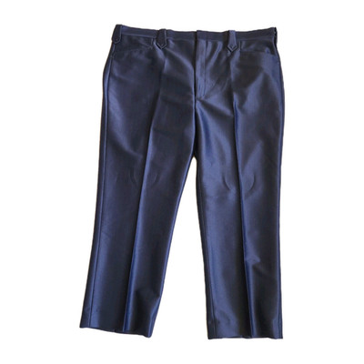 Circle S Gray Blue Ranch Pants Western Wide Leg Mens 46 X30 Flat Front Retro NWT