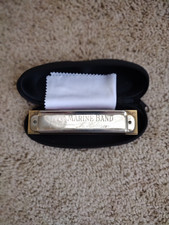 VINTAGE M. HOHNER 1896 MARINE BAND HARMONICA KEY OF C MADE IN GERMANY 