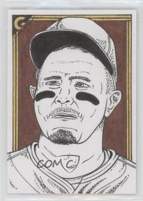 2022 Topps Gallery 1/1 Manny Machado Rusty Gilligan Auto Sketch 0vf5